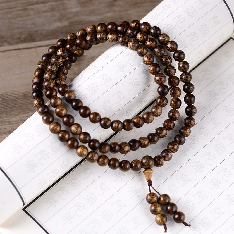 黑料加里曼丹沉香手串 108颗简约沉香木佛珠项链多圈念珠手持,饰品/流行首饰/时尚饰品新,沉香,淘宝优惠券,粉丝福利购,淘宝优惠卷