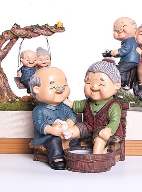 结婚新婚礼物送新娘m新人摆件客厅娃娃情侣一对公仔老头人偶玩偶