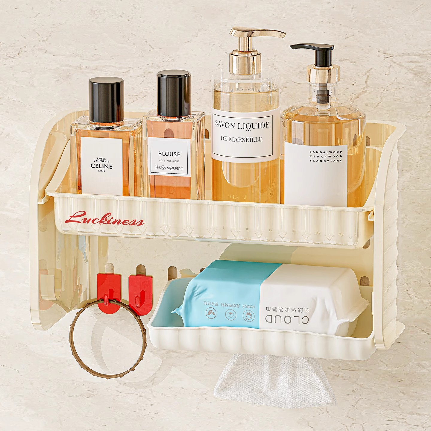 卫生间洗漱台置物架免打孔壁挂