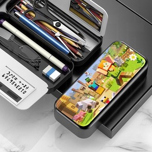 我的世界文具盒男生创意多功能铅笔男孩女儿童卡通笔袋中小学生