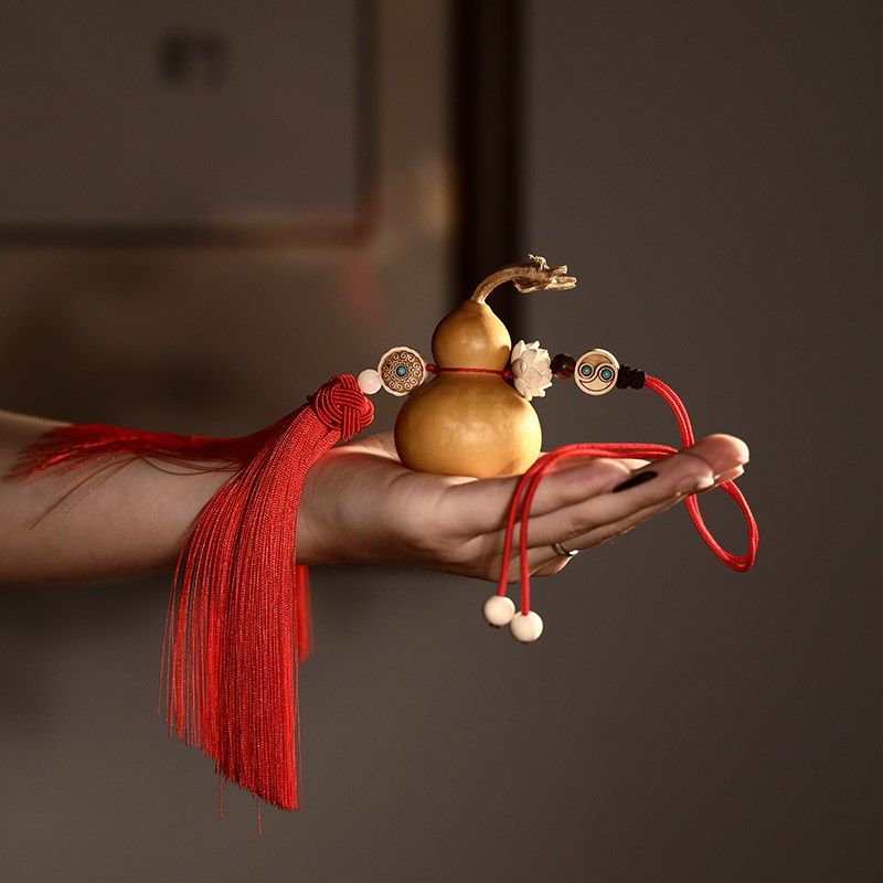新房入住天然葫芦挂件红色流苏玄关大门对门卧室内挂莲饰品口,特色手工艺,葫芦,淘宝优惠券,粉丝福利购,淘宝优惠卷
