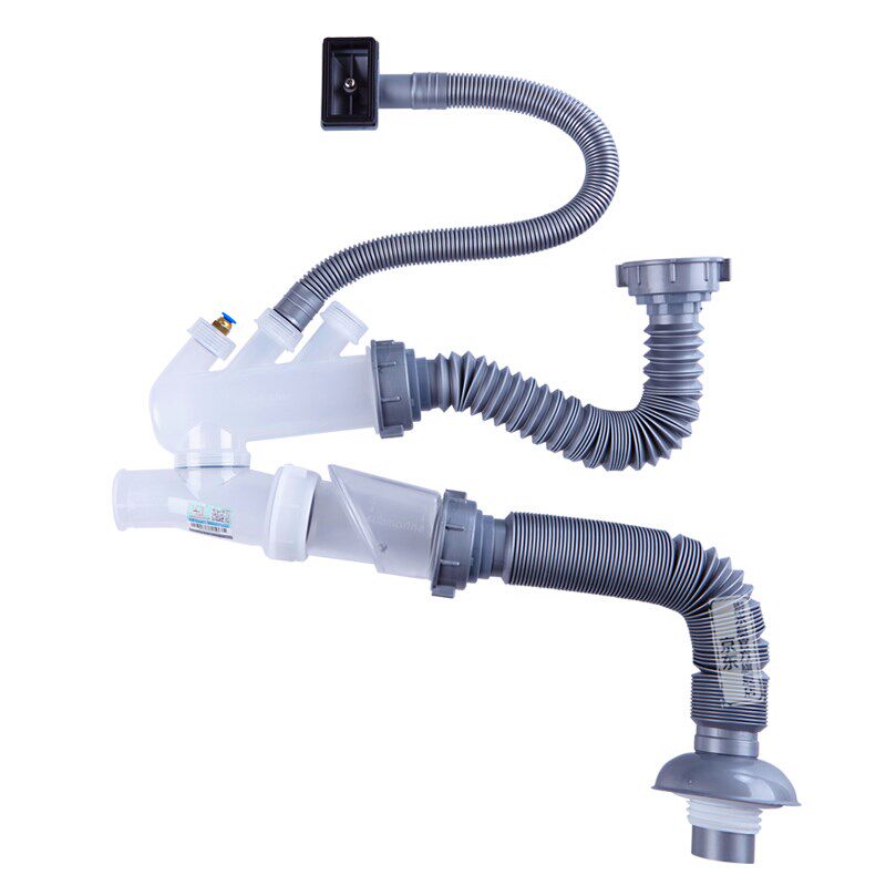 垃圾处理器下水管厨余处理机下水管垃圾粉碎机单槽下水管