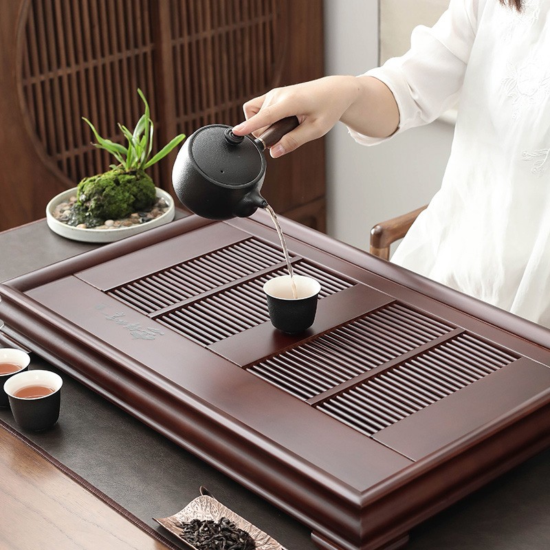 品匠竹制茶盘抽屉式大号水功夫茶具中干泡茶海客厅盘