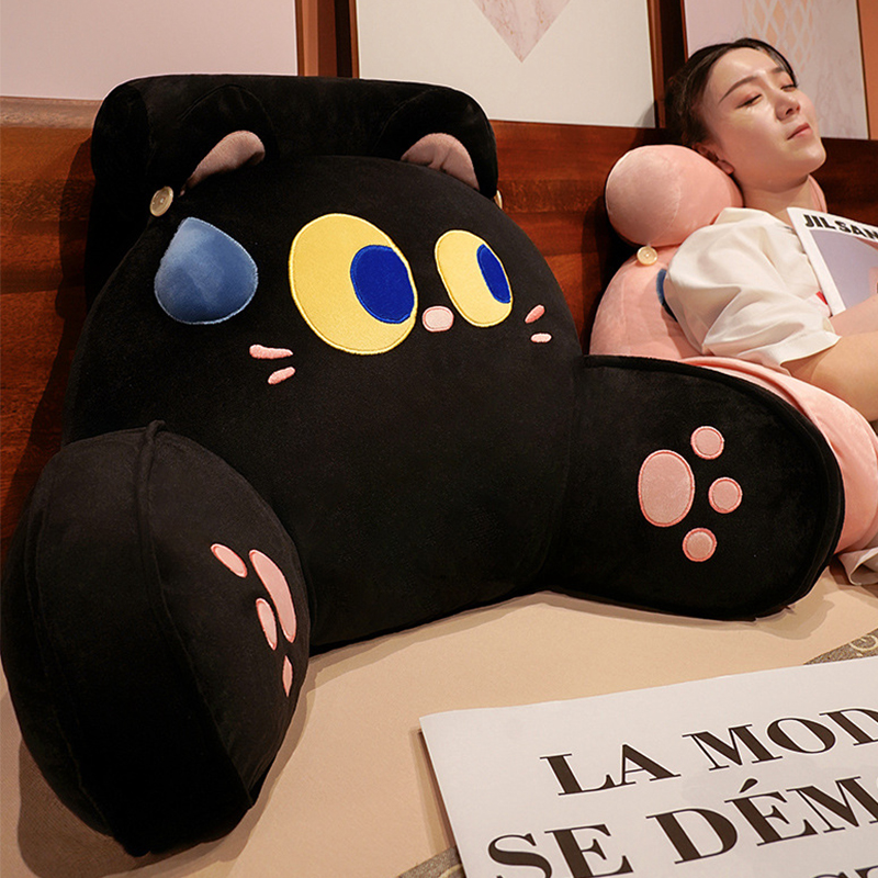 宿舍卧室床头靠垫软包护腰大靠背垫床上看书可拆洗腰靠枕抱枕冬季