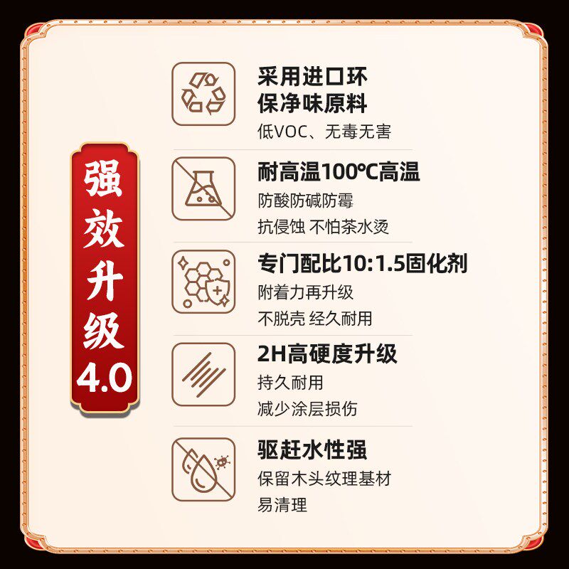 组份茶盘专用漆升级高附着耐高温根雕茶桌改色翻新防水耐磨水性