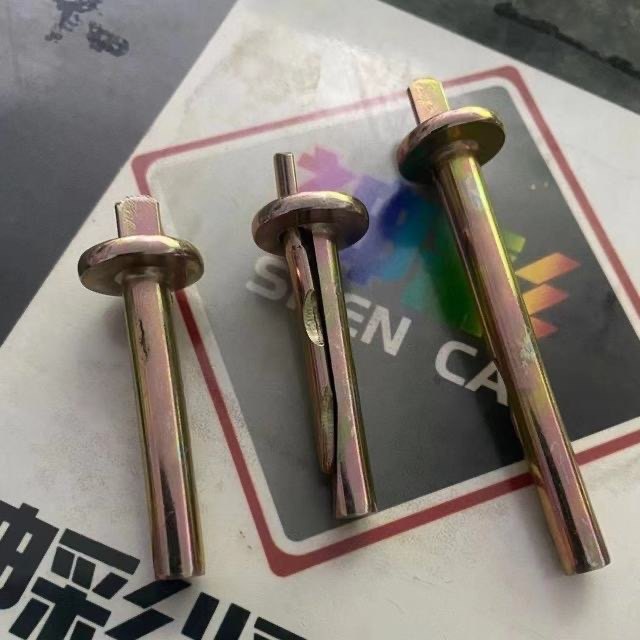 水泥墙快速壁虎膨胀钉 插片壁虎 锤击膨胀 打入式膨胀螺丝6mm敲钉