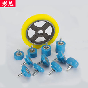 包覆机胶轮平轮硅胶送料轮压轮行走轮硅胶耐输送压V轮木工配件胶