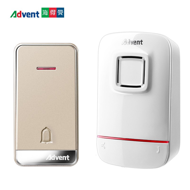 海得曼智选自发电门铃家用无线超远距离电子遥控玲防水老人呼叫器