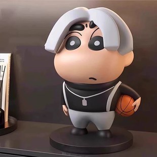 蜡笔坤坤之助鸡你太美摆件新款坤坤手办小黑子哥哥摆件野原坤之助