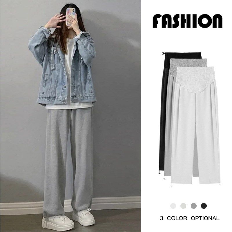 孕妇裤子春夏外穿运动阔腿裤2025新款夏季薄款休闲直筒打底裤夏装,孕妇装/孕产妇用品/营养,孕妇打底裤,淘宝优惠券,粉丝福利购,淘宝优惠卷