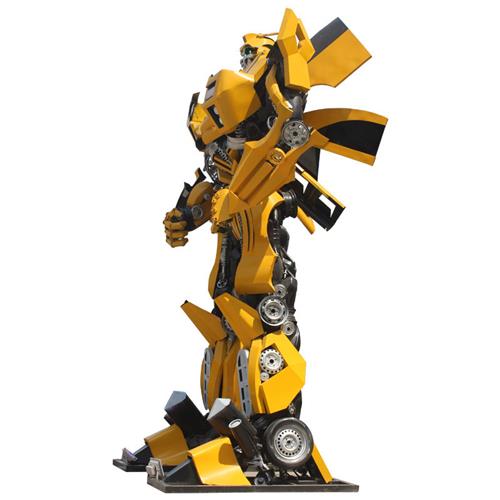 厂家销售变型金刚雕塑变形机器人模型金属大黄峰广场大型摆件雕塑