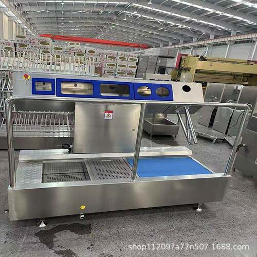 全自动洗靴机水鞋鞋底鞋帮清洗设备工程用双通道食品厂洗靴机