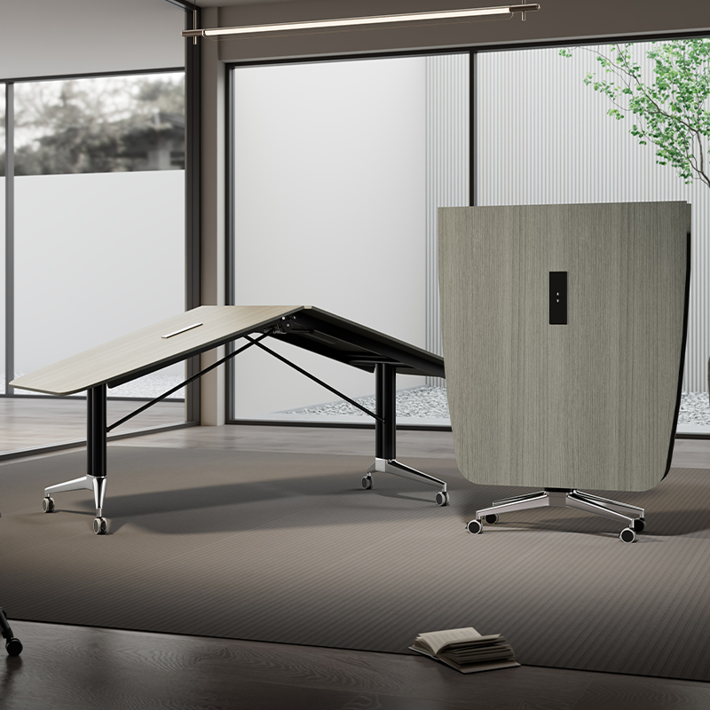 折叠带轮超大容量商务会议桌