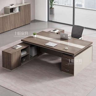 双人位办公桌面对面简约现代财务桌职员桌老板办公室电脑桌椅组合