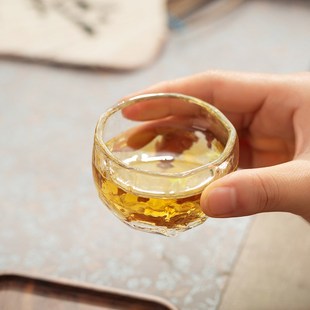 美斯尼玻璃小茶杯加厚耐热喝茶杯子主人杯茶盏品茗杯功夫茶具配件