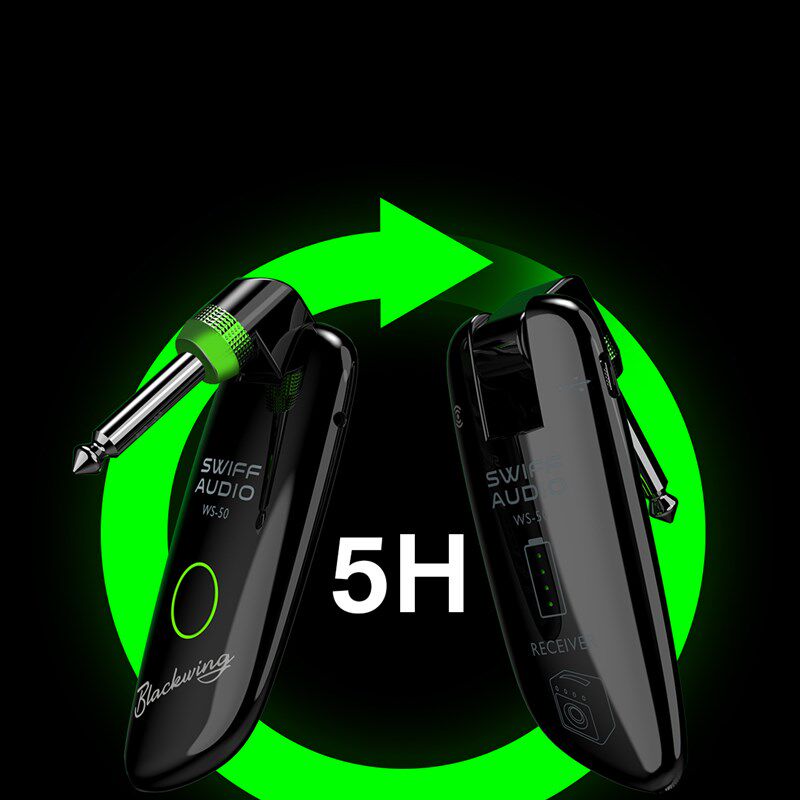 瑞孚WS50音频传输6.35卓恩罗兰雅家电吹管吉他  无线发射接收器