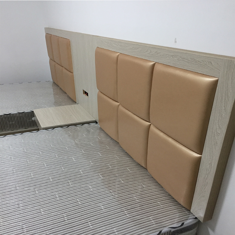 宾馆家具标间全套商务快捷酒店家具床双人床定制名宿板式家具