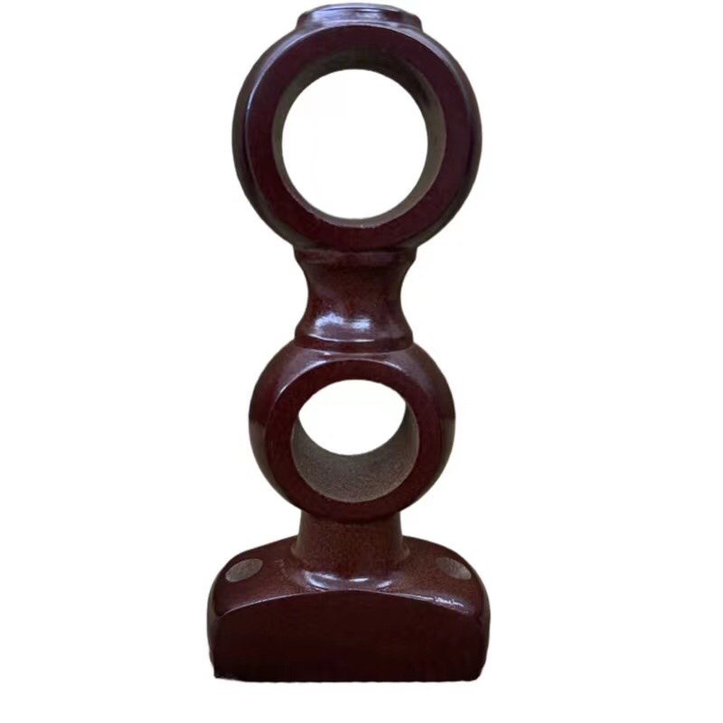 老式实木窗帘杆支架罗马杆35配件单双底座侧顶装双码固定支撑托架