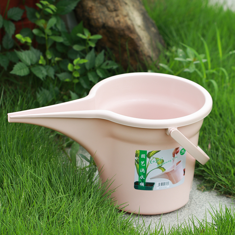 园艺家用种菜浇菜浇水桶长嘴浇花水桶5L浇水壶加厚施肥刻度塑料桶
