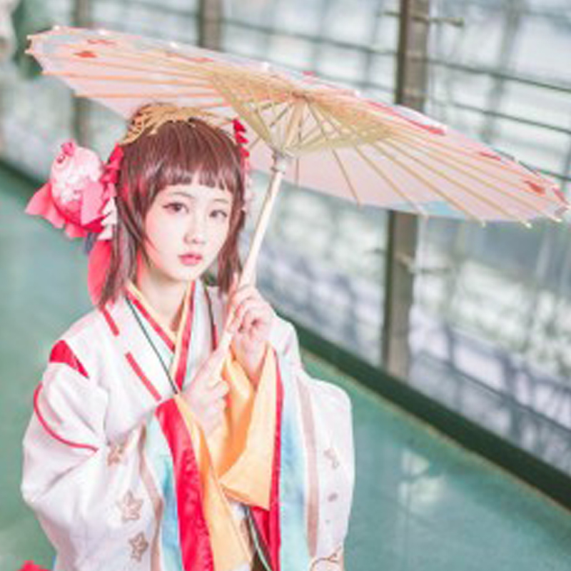 古风伞油纸伞雨伞红色古风伞汉服流苏伞日式阴阳师神乐缘结神COS