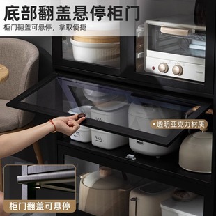 厨房置物架子落地多功能多层收纳架微波炉碗碟餐边柜储物家用橱柜