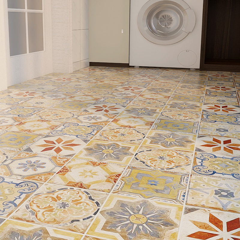 加厚防滑耐磨地贴厨房阳台地面瓷砖翻新贴纸自粘防水防油花砖墙贴