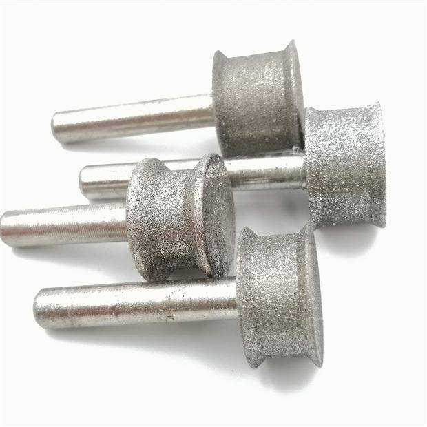 玻璃磨边轮金刚石磨头直边打磨倒角细砂直角圆边抛光6/8/10/12MM