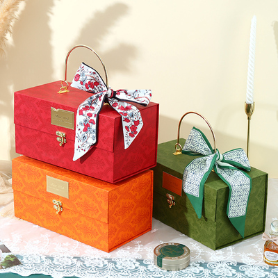 伴手礼盒高级礼盒空盒子结婚伴娘包装盒生日礼物盒大号手提礼品盒