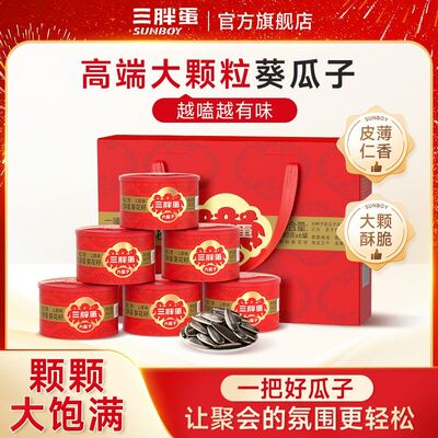 三胖蛋内蒙原味/五香大颗粒瓜子炒货葵瓜籽休闲类坚果零食礼盒
