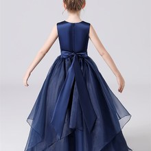 儿童长款古筝比赛公主裙少女大童小提琴演奏主持人钢琴演出晚礼服