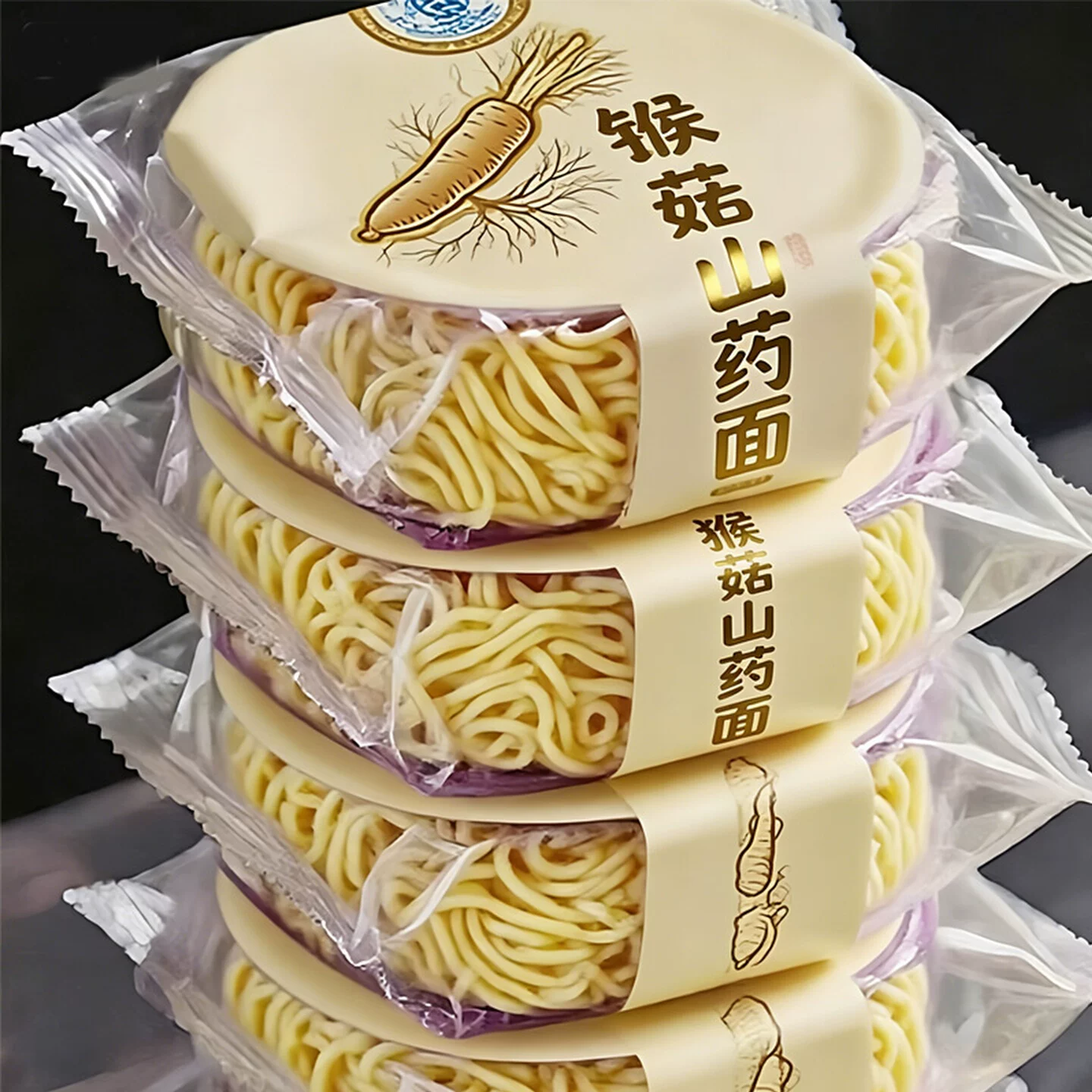 李师傅九谷猴头菇山药面含九种谷物儿童营养方便面饼健康早餐速食