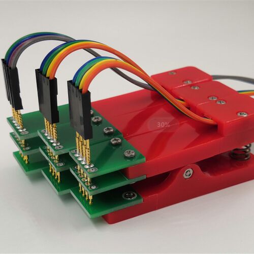 测试架PCB 夹子 治具夹具探针下载程序编程烧录夹具2.54 2.0 1.27