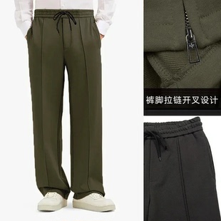 子 休闲长裤 纯棉毛圈厚款 秋冬休闲b备裤 62938 BAMIOW 脚拉链 男士