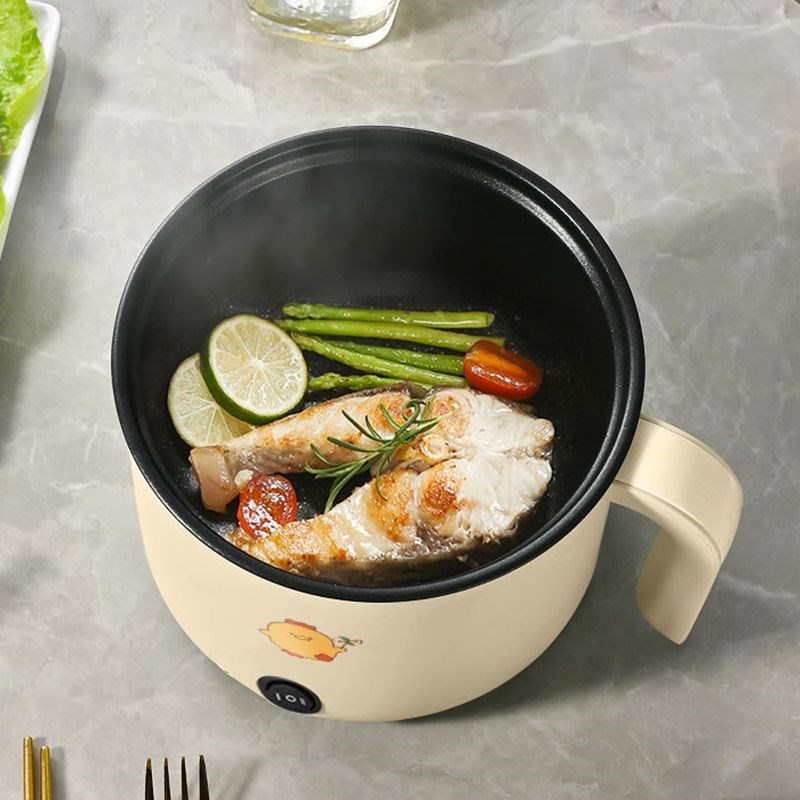 电热锅家用电炒锅一体蒸煮多功能电煮锅学生宿舍小电锅电饭煲