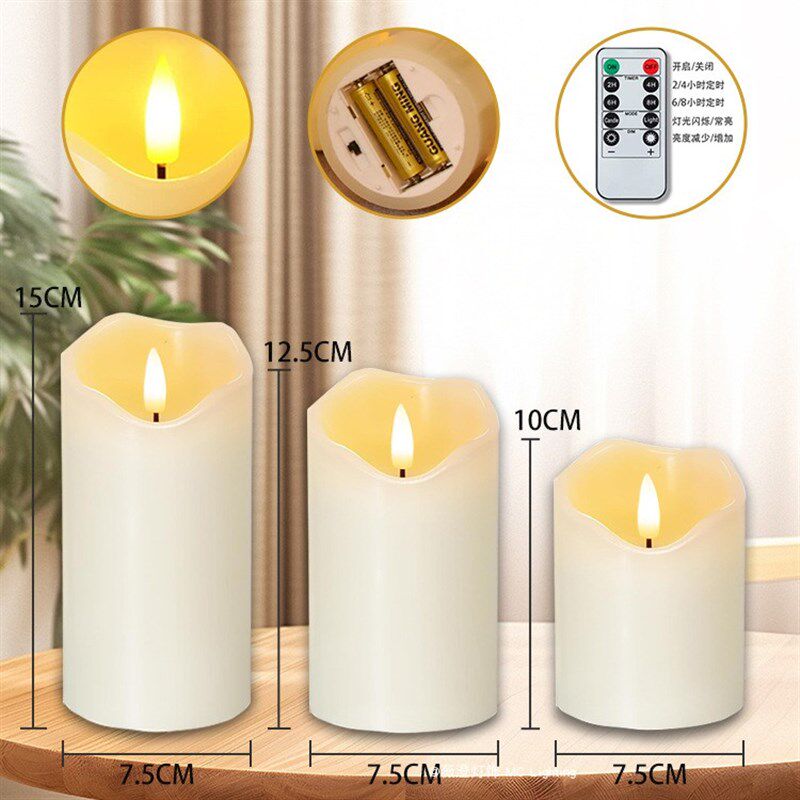 波浪口遥控电池仿真蜡烛灯浪漫场景桌面氛围小夜灯摄影婚礼布置,家装灯饰光源,氛围灯,淘宝优惠券,粉丝福利购,淘宝优惠卷