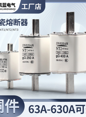 陶瓷保险丝刀型低压熔断器熔芯子底座RT36 RT16 NT00 NT1 NT2 63A