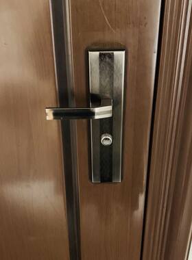 盼盼美心老式门锁实心把手 防盗门拉手11#13型 孔距222/235