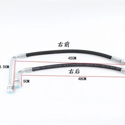 叉车配件 杭叉R45 40R倾斜油缸液压油管 高压油管 胶管 4-4.5吨