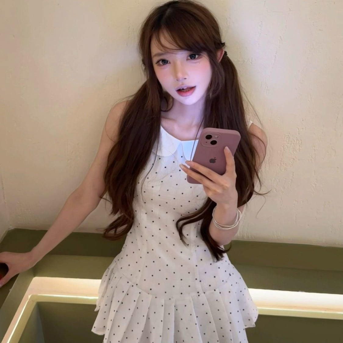 超仙百搭初恋甜美连衣裙女