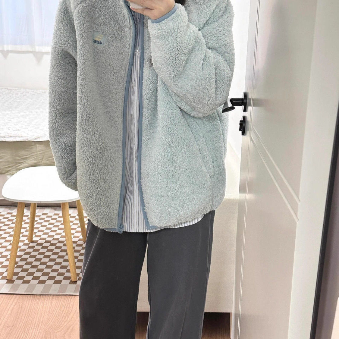 美式复古羊羔毛百搭外套