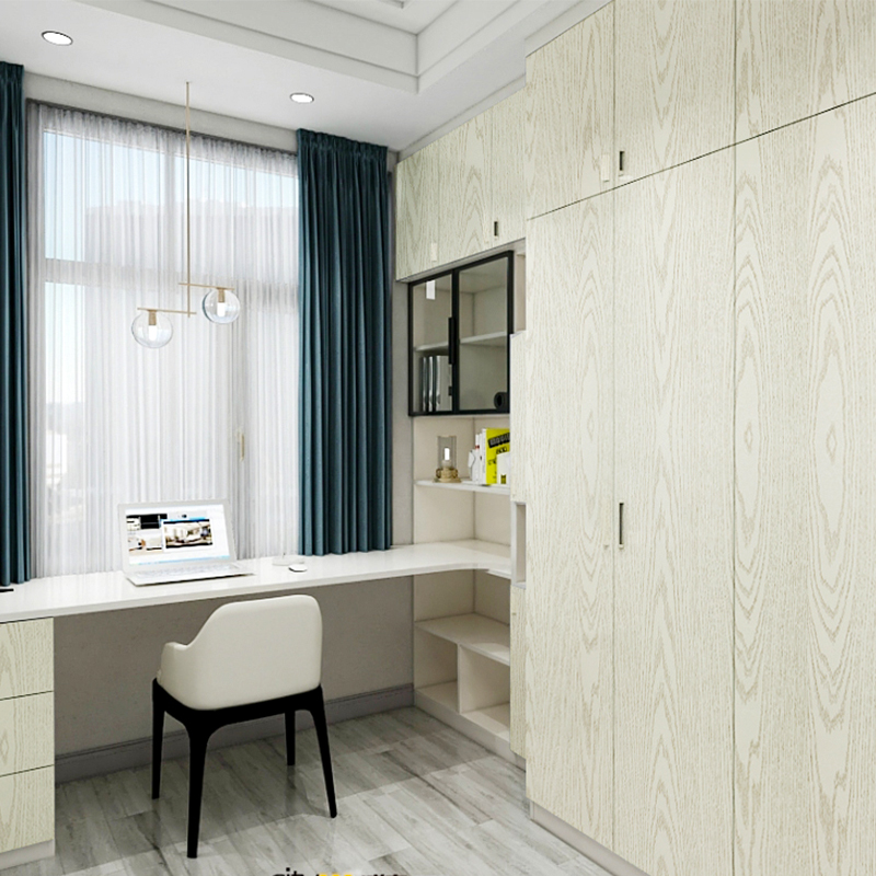 加厚木纹贴纸自粘防水桌面房门贴纸橱柜柜子衣柜贴旧家具翻新壁纸