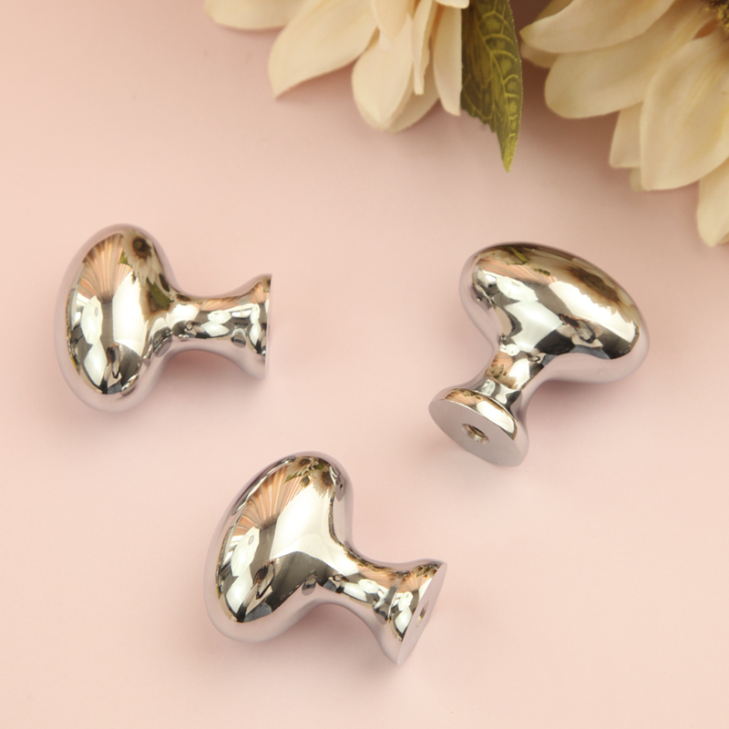 意式法式高端实心黄铜衣柜把手银色电镀家具抽屉柜门小拉手