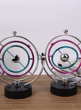 创意混沌摆件永动机不停止永动仪撞球磁悬浮科技摇摆器桌面牛顿摆