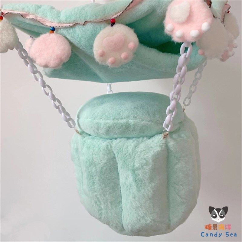 棉窝 毛绒窝 热气球毛绒窝加飞毯吊床套装吊床小兔绒保暖材质加绒,宠物/宠物食品及用品,窝,淘宝优惠券,粉丝福利购,淘宝优惠卷