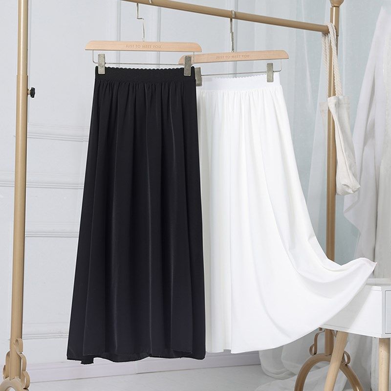 舞蹈打底内衬裙白色汉服内搭雪纺裙旗袍防走光安全裙马面裙防透裙