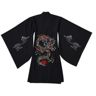 儿童汉服男童龙袍六一国学演出服表演服黑色武侠风剑客中国风古风