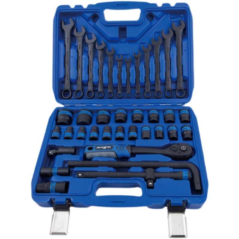 羽拓38件伸缩棘轮扳手气动套筒扳手组合套装家用两用扳手套筒套装