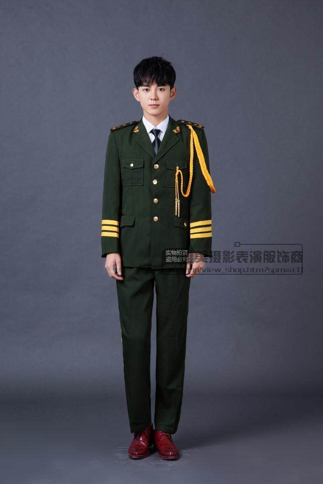 冬款军装升旗手护旗队国旗班军装礼服鼓乐队陆军海军仪仗队演出服