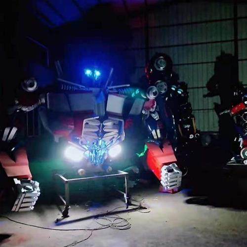 大型变形金刚出租大黄蜂擎天柱模型租赁铁艺变形金刚活动