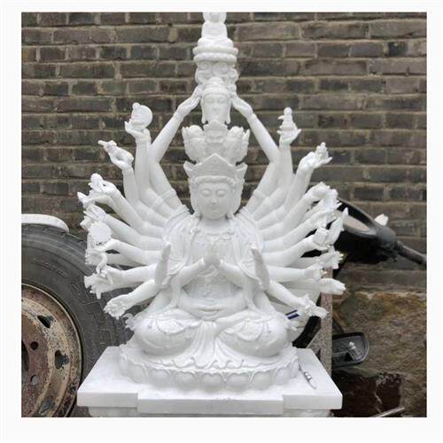 千手观音神像佛像坐像寺庙大理石观音大师雕塑伟人雕塑佛像石雕